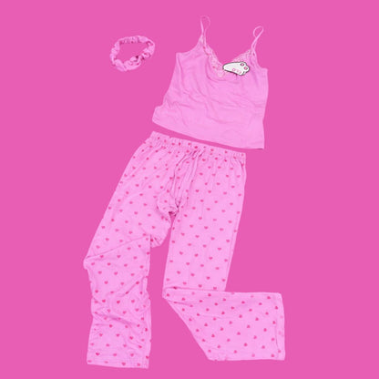 Love Me Night Set - Pijama largo + cintillo 💕