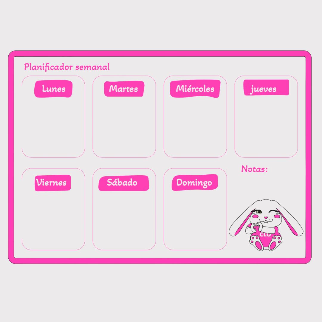 💕 Pizarra Semanal Baby CLO 💕